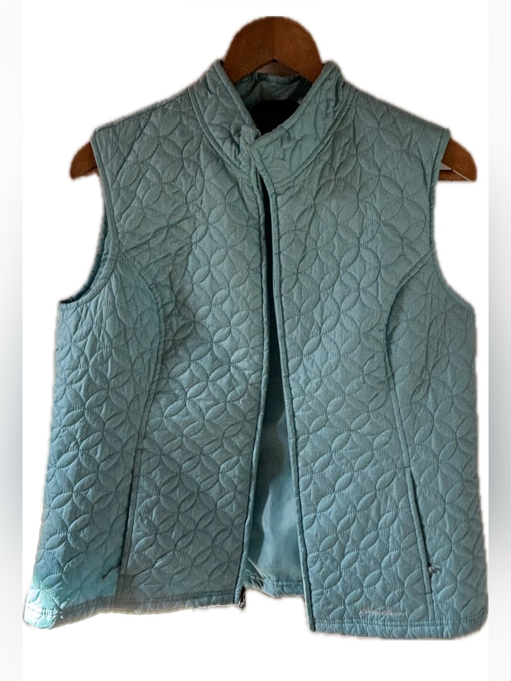 Eddie Bauer Light Blue Quilted Women's Vest